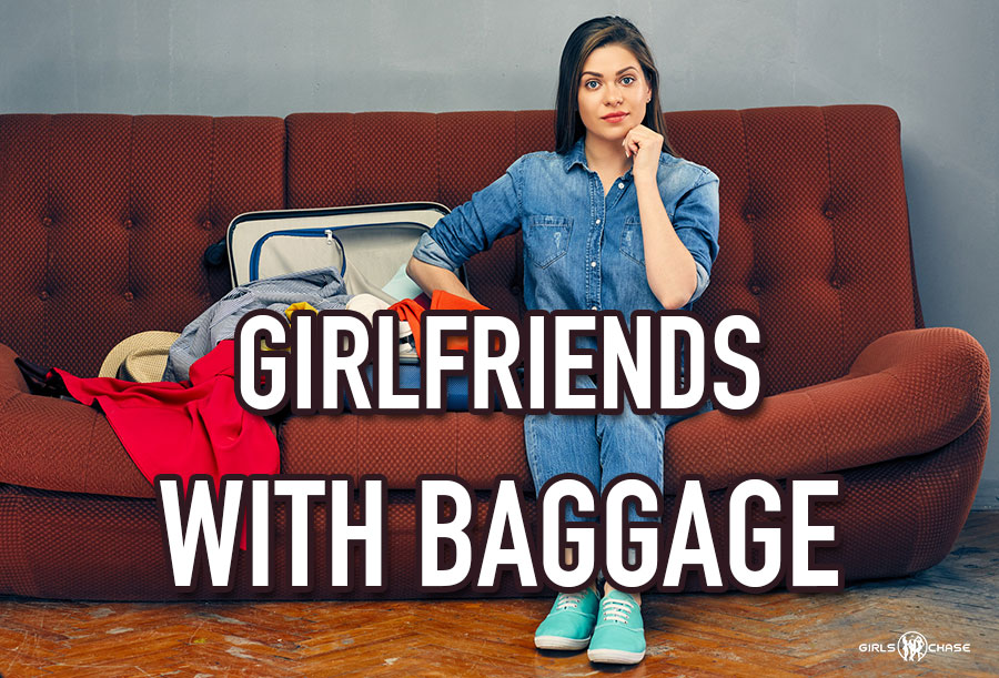 girl with baggage