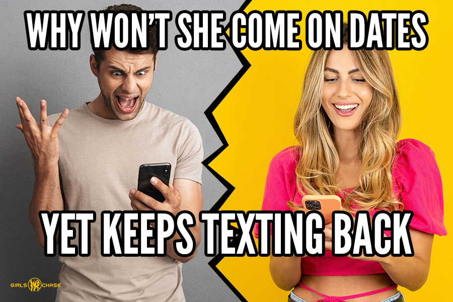 girl replies to texts but won't meet