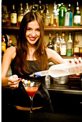 pick up a bartender
