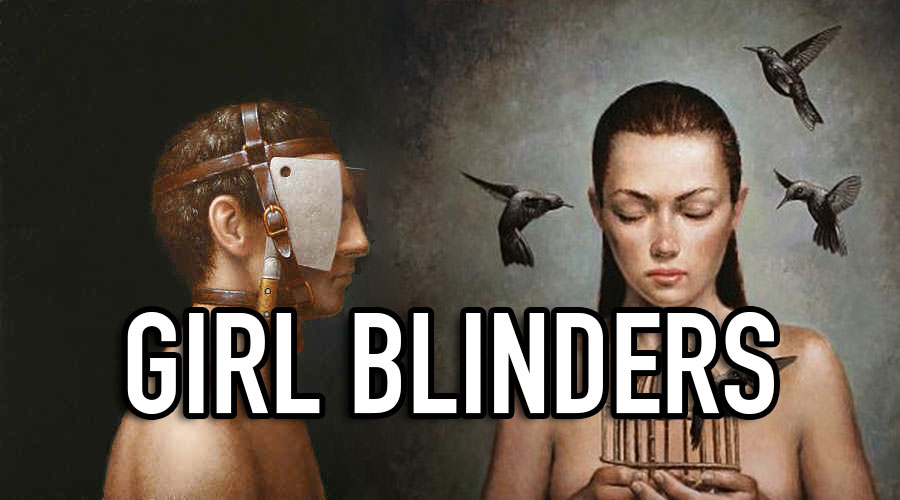girl blinders