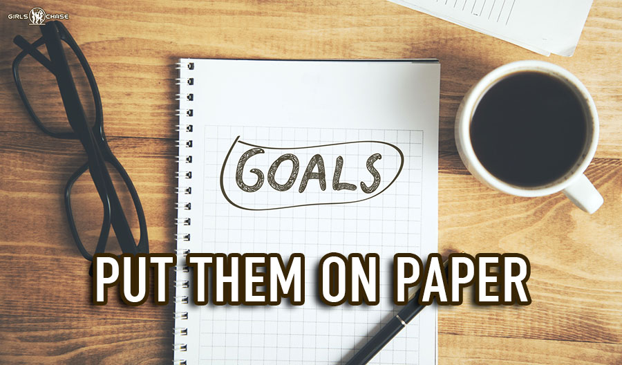 write down your goals