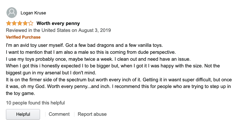 amazon horse dildo review