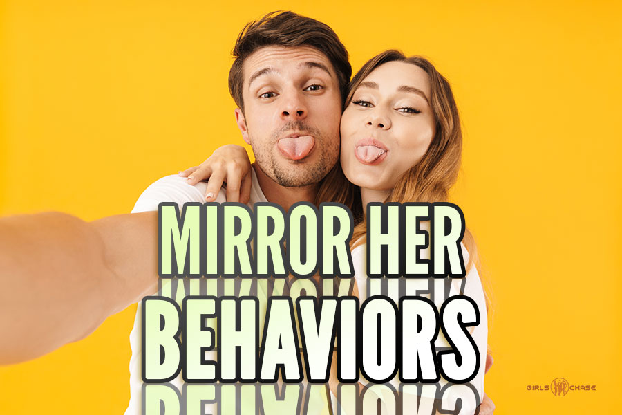 playful girl behavior mirroring