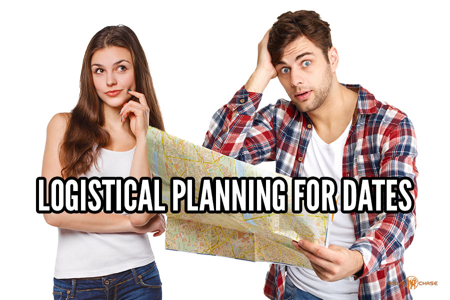 man and woman date planning