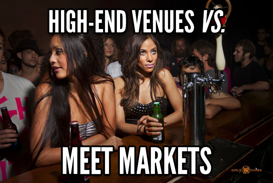 high-end venues vs. meet markets