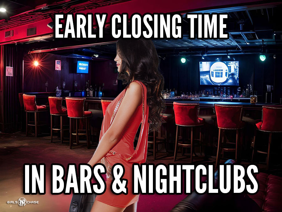 early closing times in bars & nightclubs
