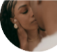 A girl and a guy talk to each other