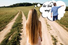 directing a woman's behavior