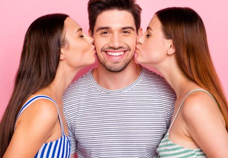 two girl kiss